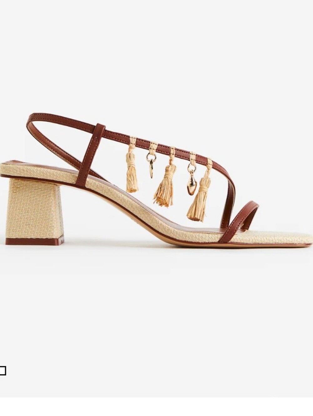H&M Tasselled heeled sandals - Picture 3 of 12